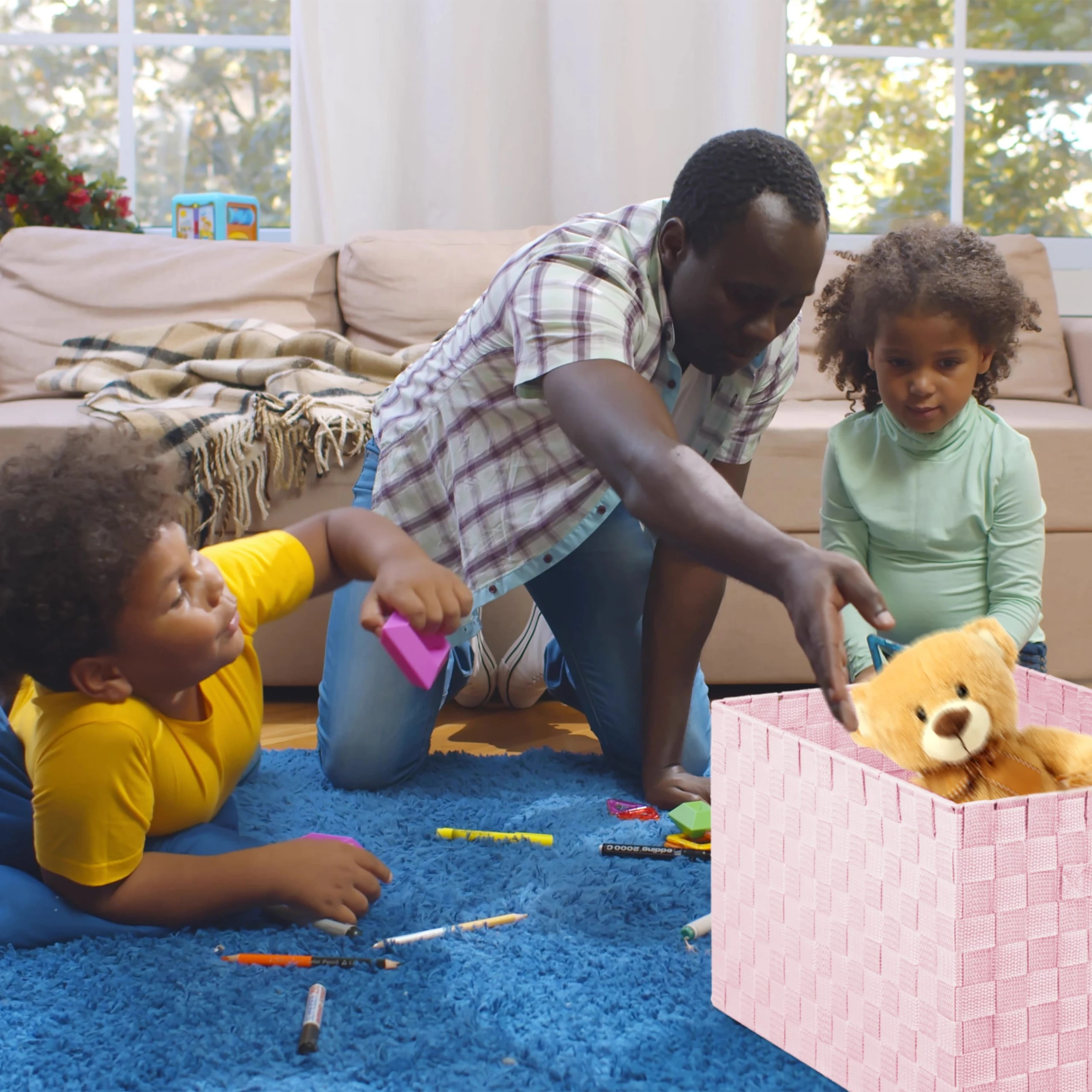 Relaxdays 1 X Aufbewahrungskorb In Bordeaux - (B)40 X (H)26 X (T)30 Cm – Bild 3