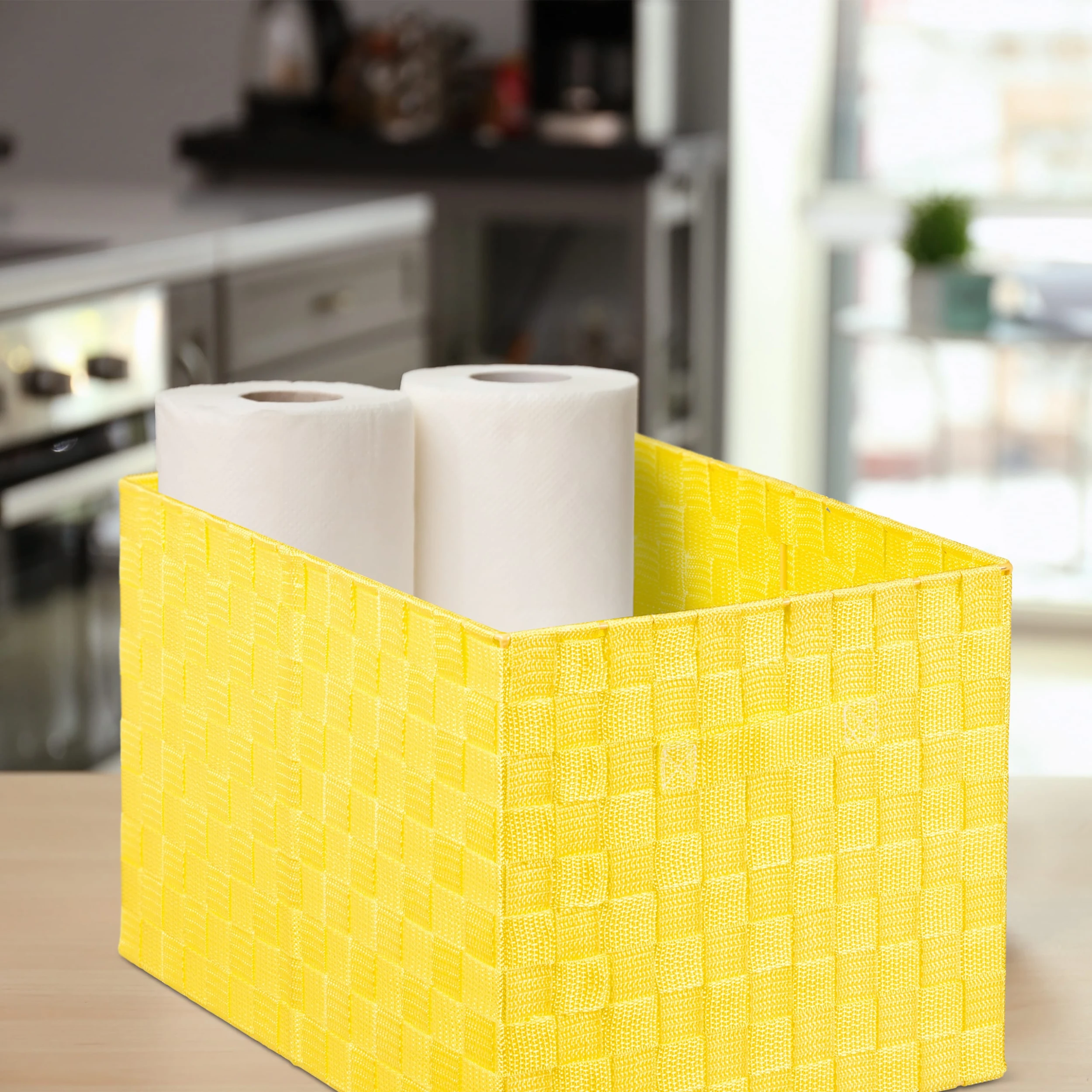 Relaxdays 1 X Aufbewahrungskorb In Bordeaux - (B)40 X (H)26 X (T)30 Cm – Bild 5