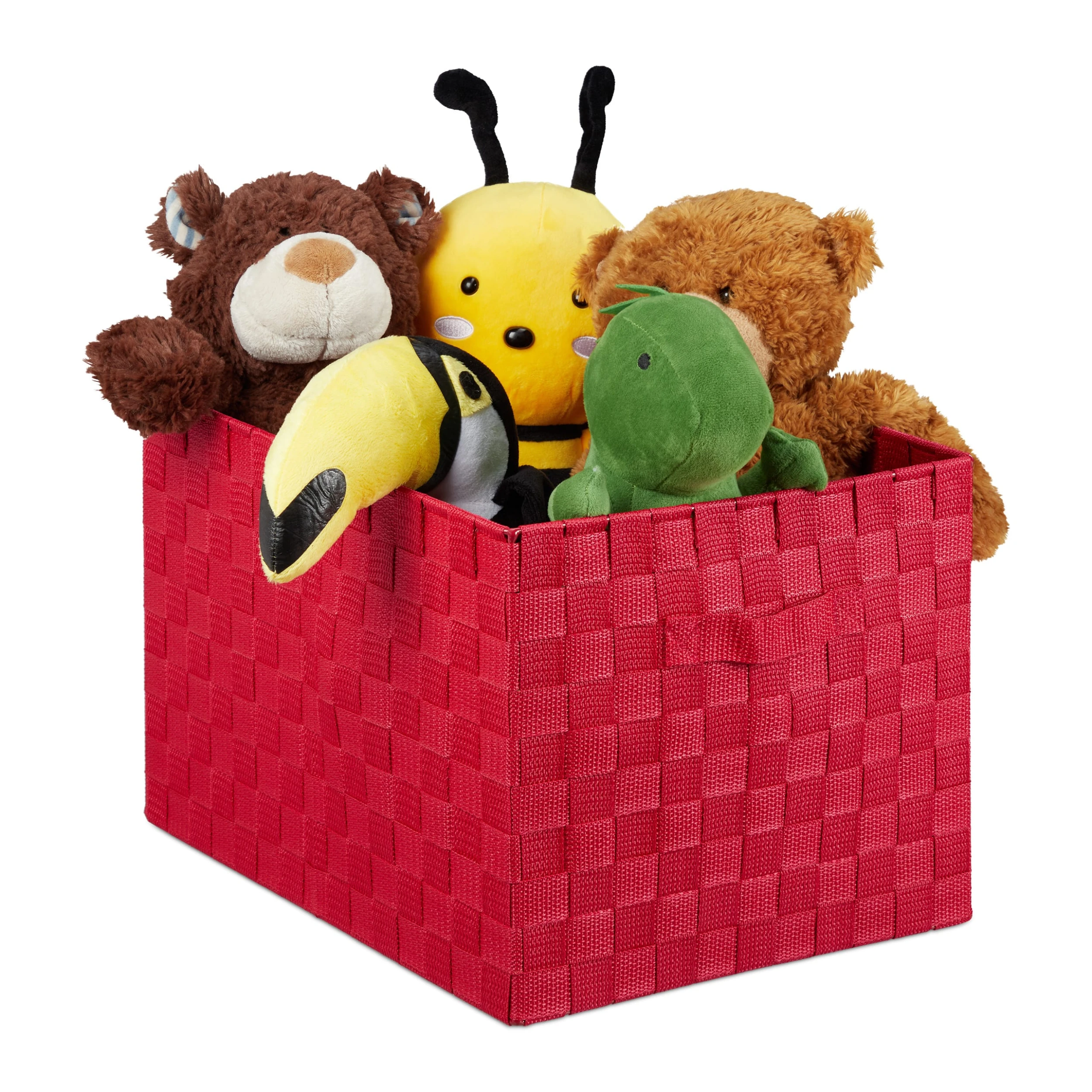 Relaxdays 1 X Aufbewahrungskorb In Bordeaux - (B)40 X (H)26 X (T)30 Cm – Bild 8