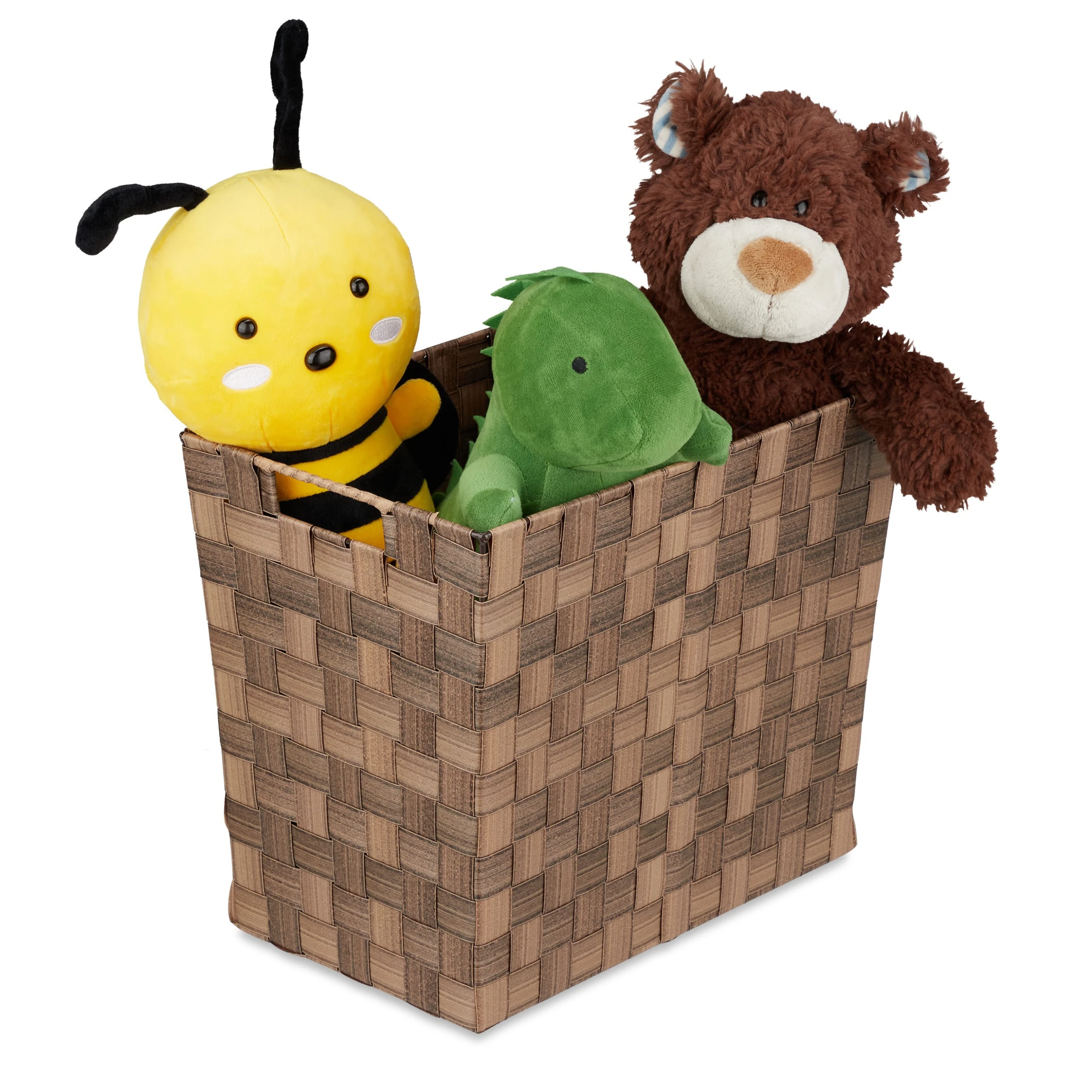 Relaxdays 1 X Aufbewahrungskorb In Braun – Bild 8