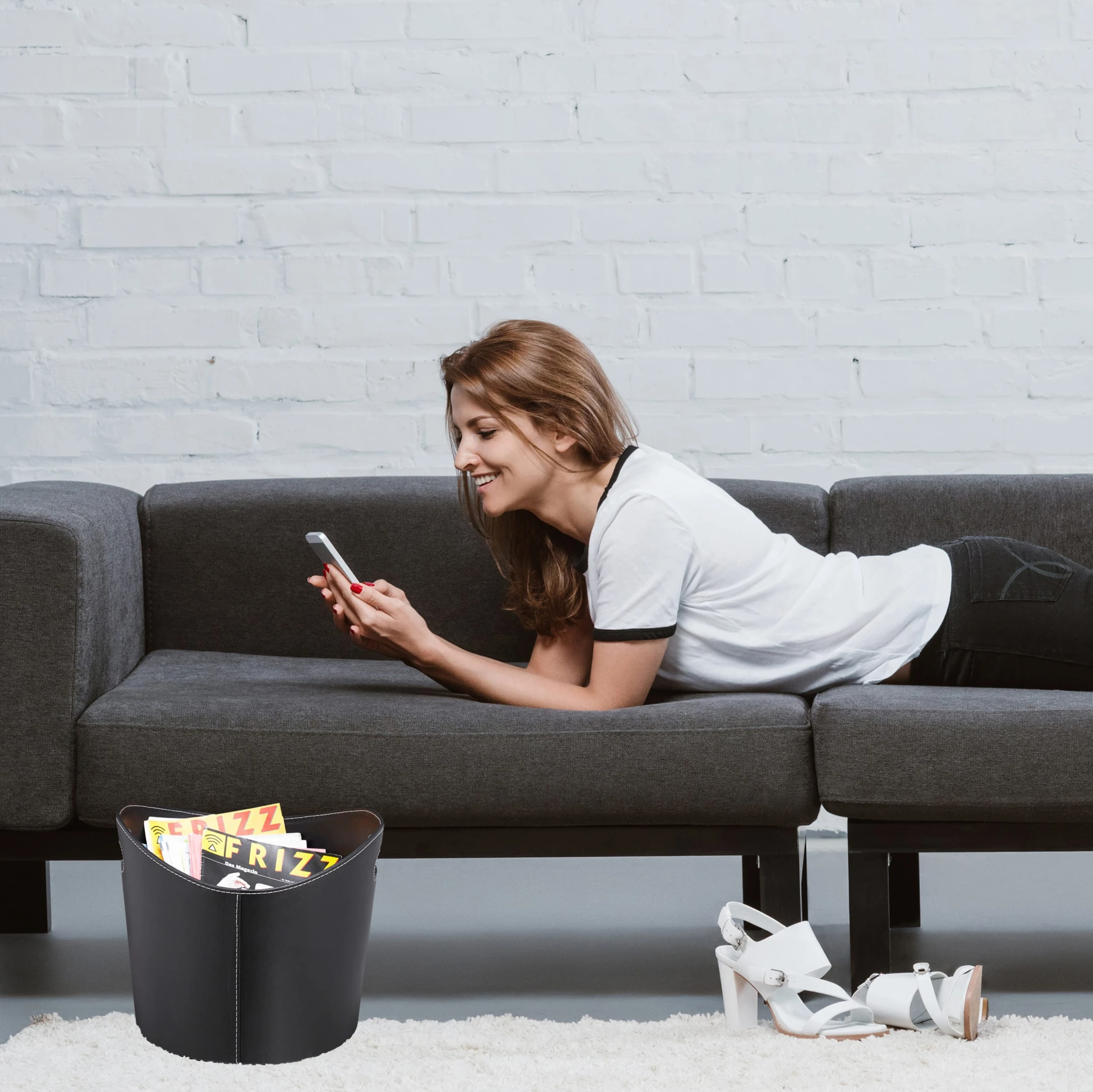 Relaxdays 1 X Kaminholzkorb XL – Bild 3