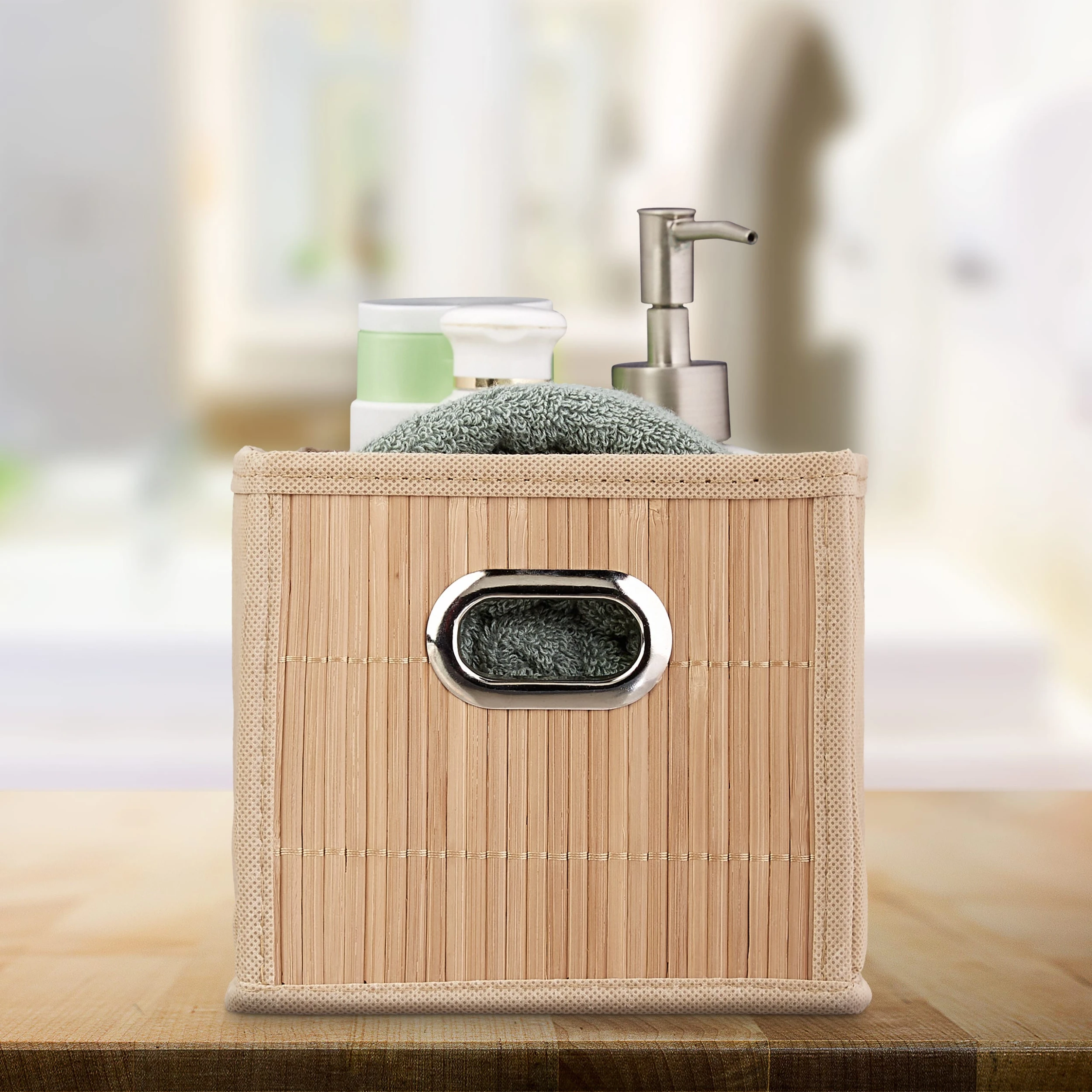 Relaxdays 10 X Aufbewahrungskorb In Natur - (B)15 X (H)14 X (T)31 Cm – Bild 2