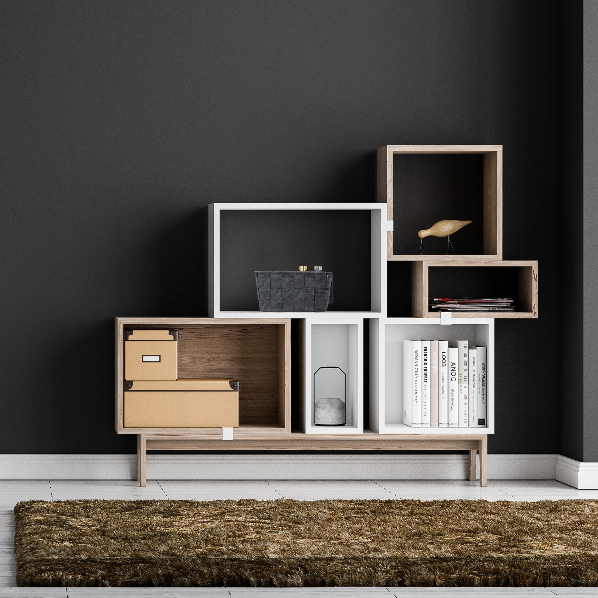 Relaxdays 10 X Aufbewahrungskorb In Weiß - (B)19,5x (H)10,5 X (T)14,5 Cm – Bild 5