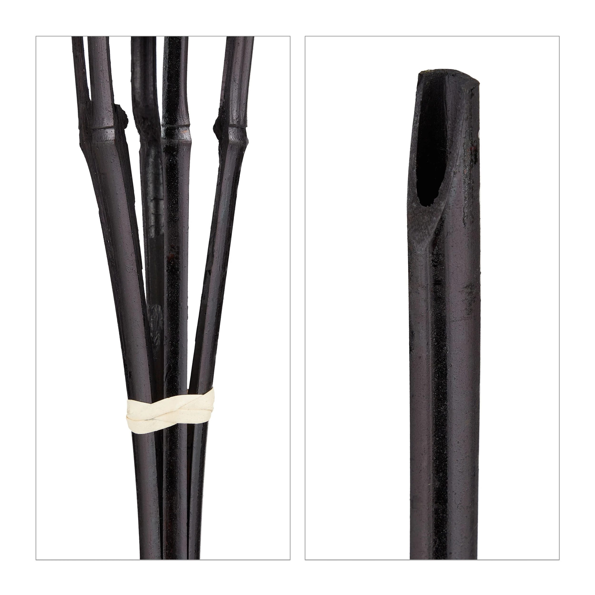 Relaxdays 10 X Gartenfackel In Dunkelbraun – Bild 7