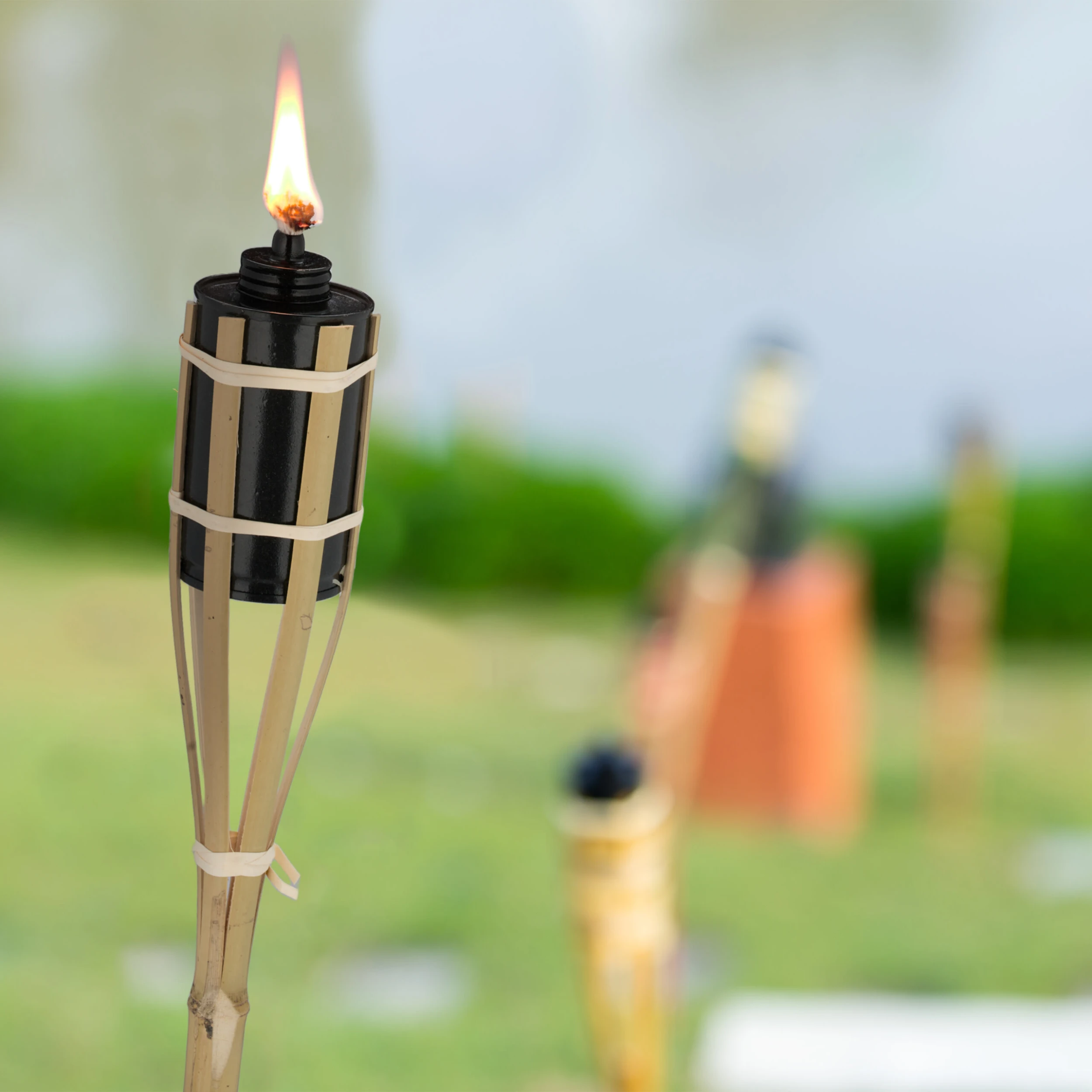 Relaxdays 10 X Gartenfackel In Natur – Bild 5