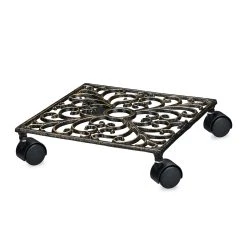 Relaxdays 10 X Pflanzenroller In Bronze - (B)27,5 X (T)27,5 Cm