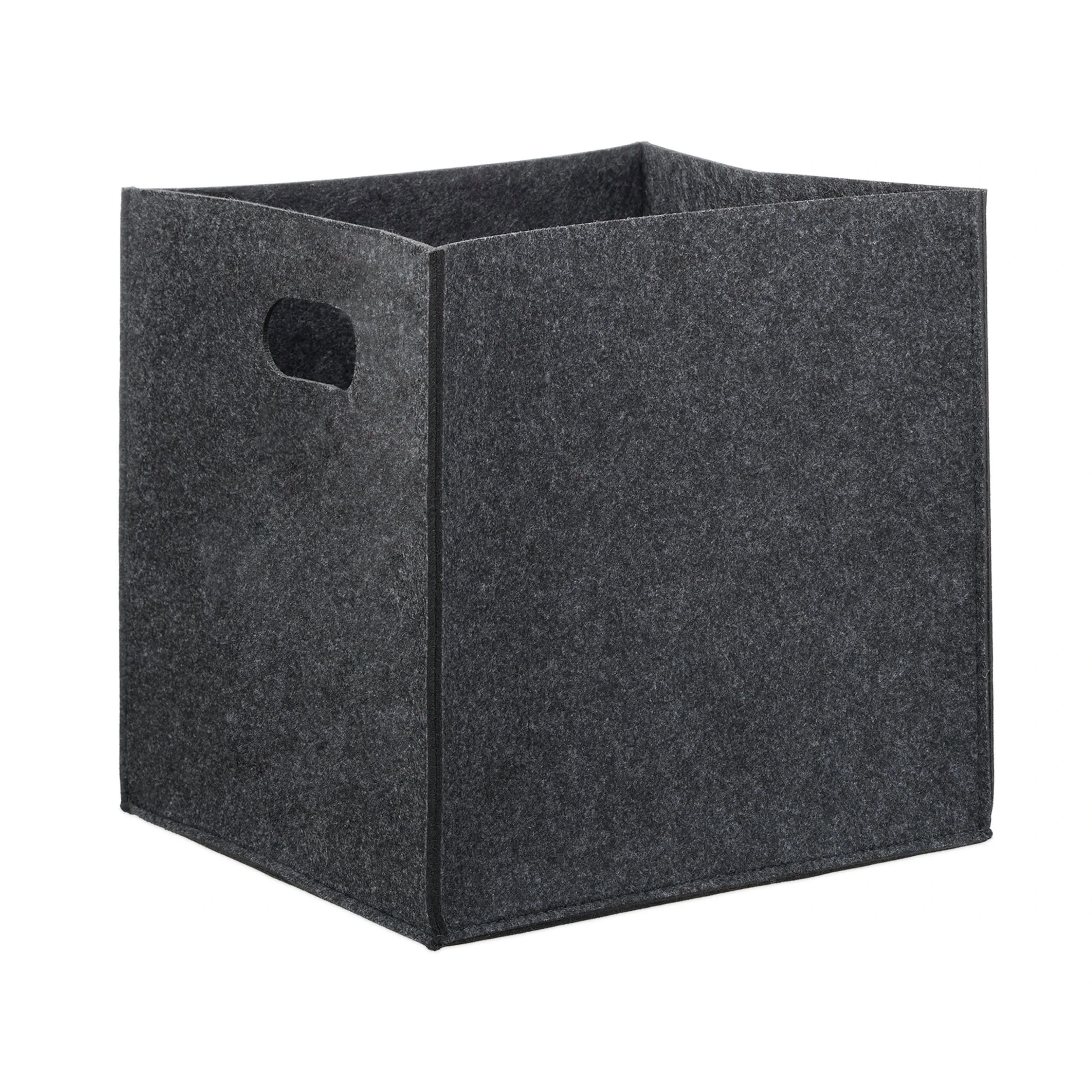 Relaxdays 10x Filzkörbe In Anthrazit - (B)30 X (H)30 X (T)30 Cm
