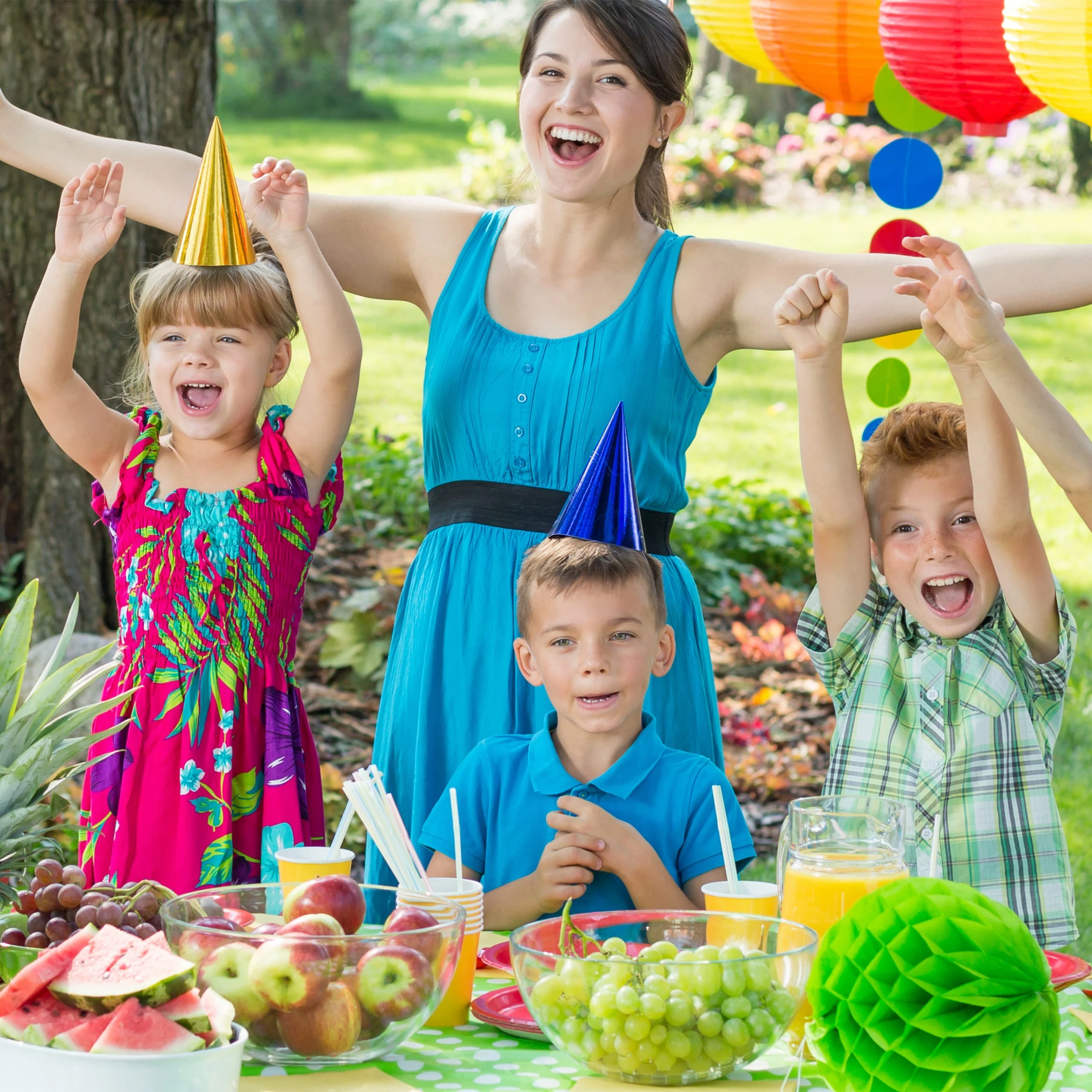 Relaxdays 10x Lampions In Bunt - Ø 20 Cm – Bild 3