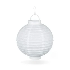 Relaxdays 10x Lampions In Weiß - Ø 20 Cm