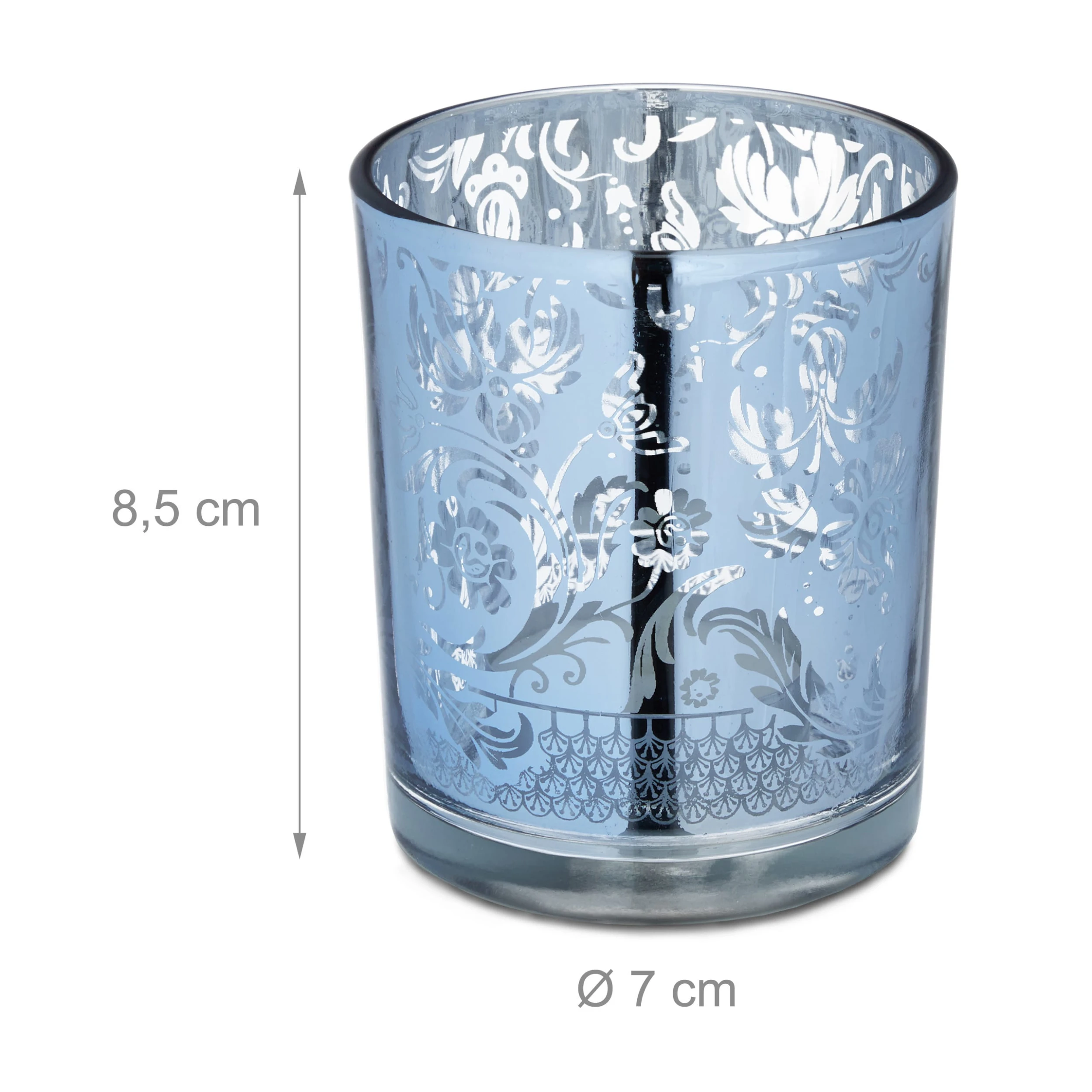 Relaxdays 12 X Teelichtgläser In Silber – Bild 4