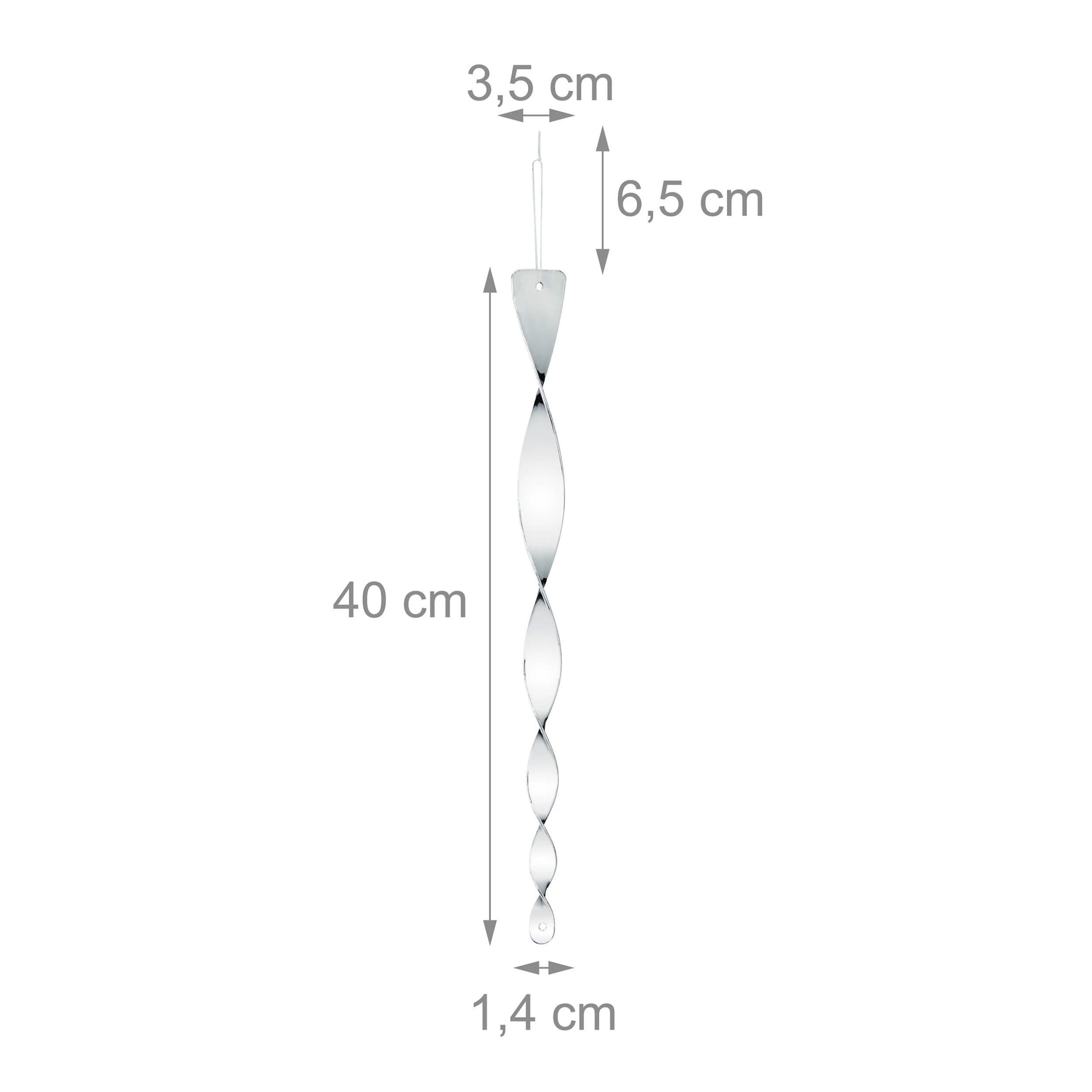 Relaxdays 12er-Set: Vogelabwehrspirale In Silber – Bild 4