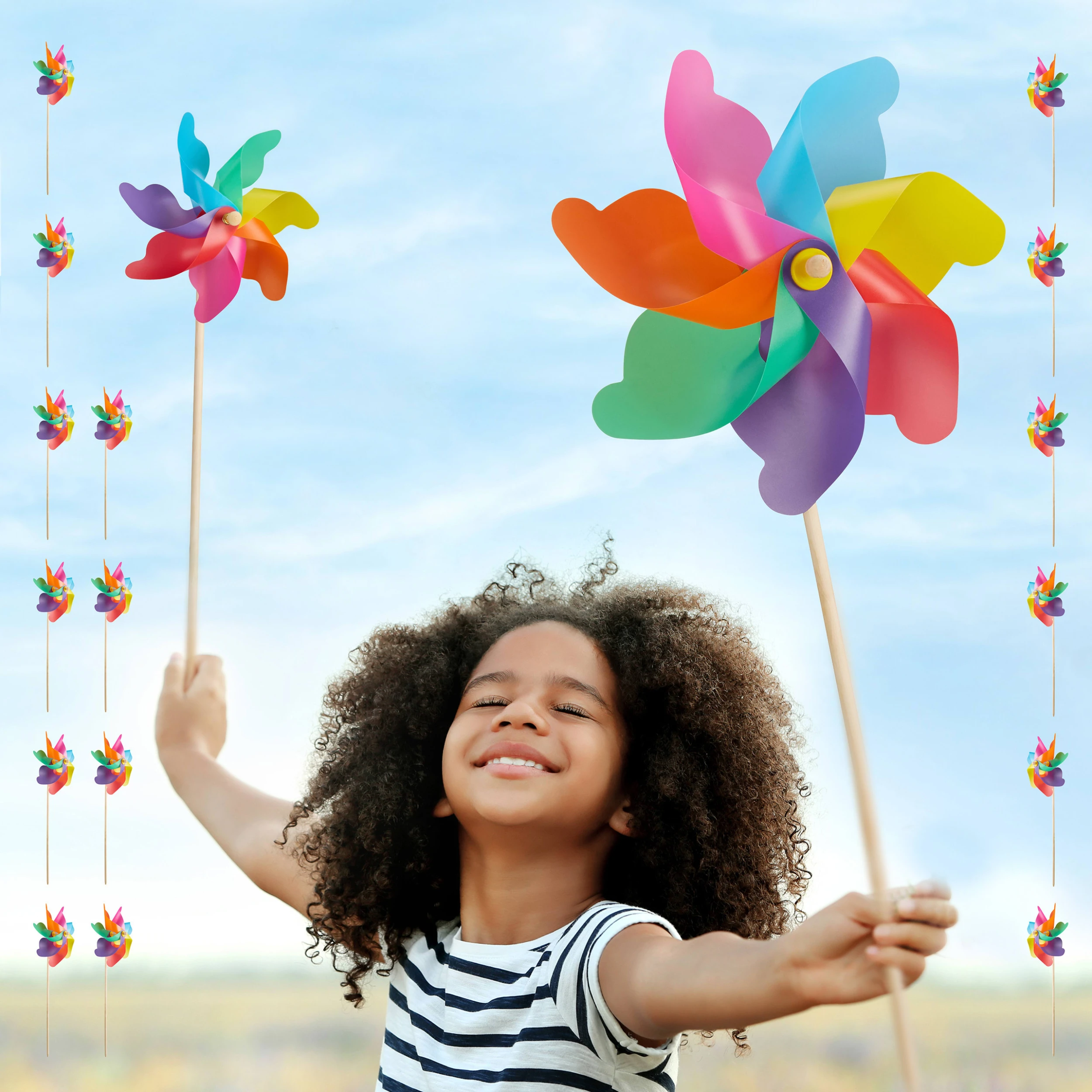 Relaxdays 18x Windrad In Bunt – Bild 8