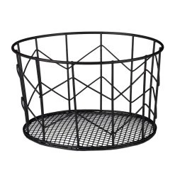 Relaxdays 1x Drahtkorb In Schwarz