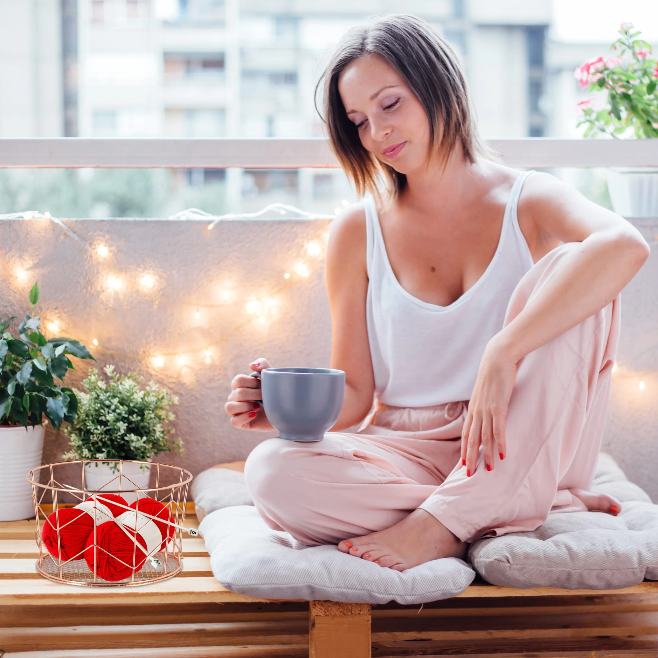 Relaxdays 1x Drahtkorb In Schwarz – Bild 5