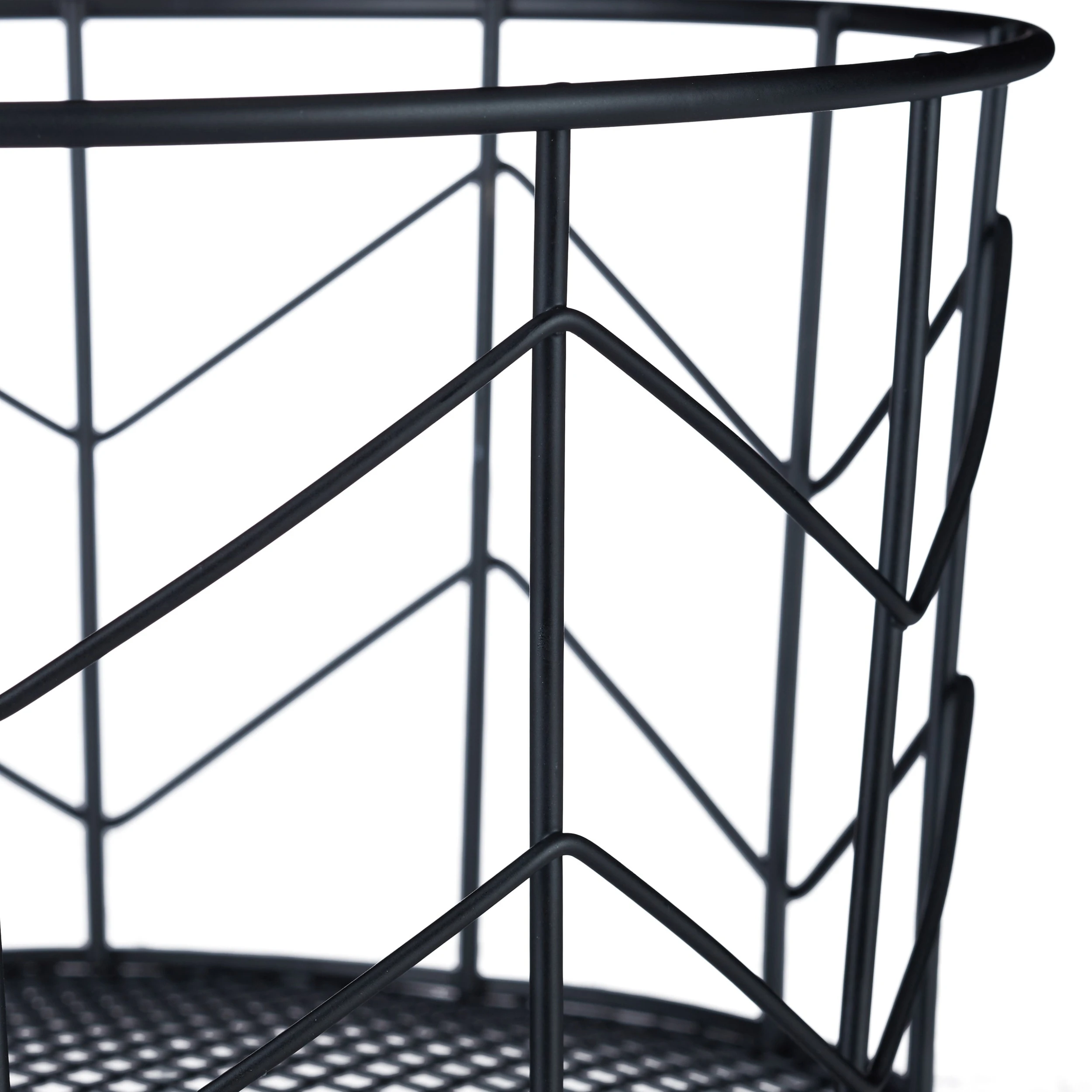 Relaxdays 1x Drahtkorb In Schwarz – Bild 7