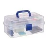 Relaxdays 1x Plastikbox In Blau - (B)33 X (H)14 X (T)19 Cm