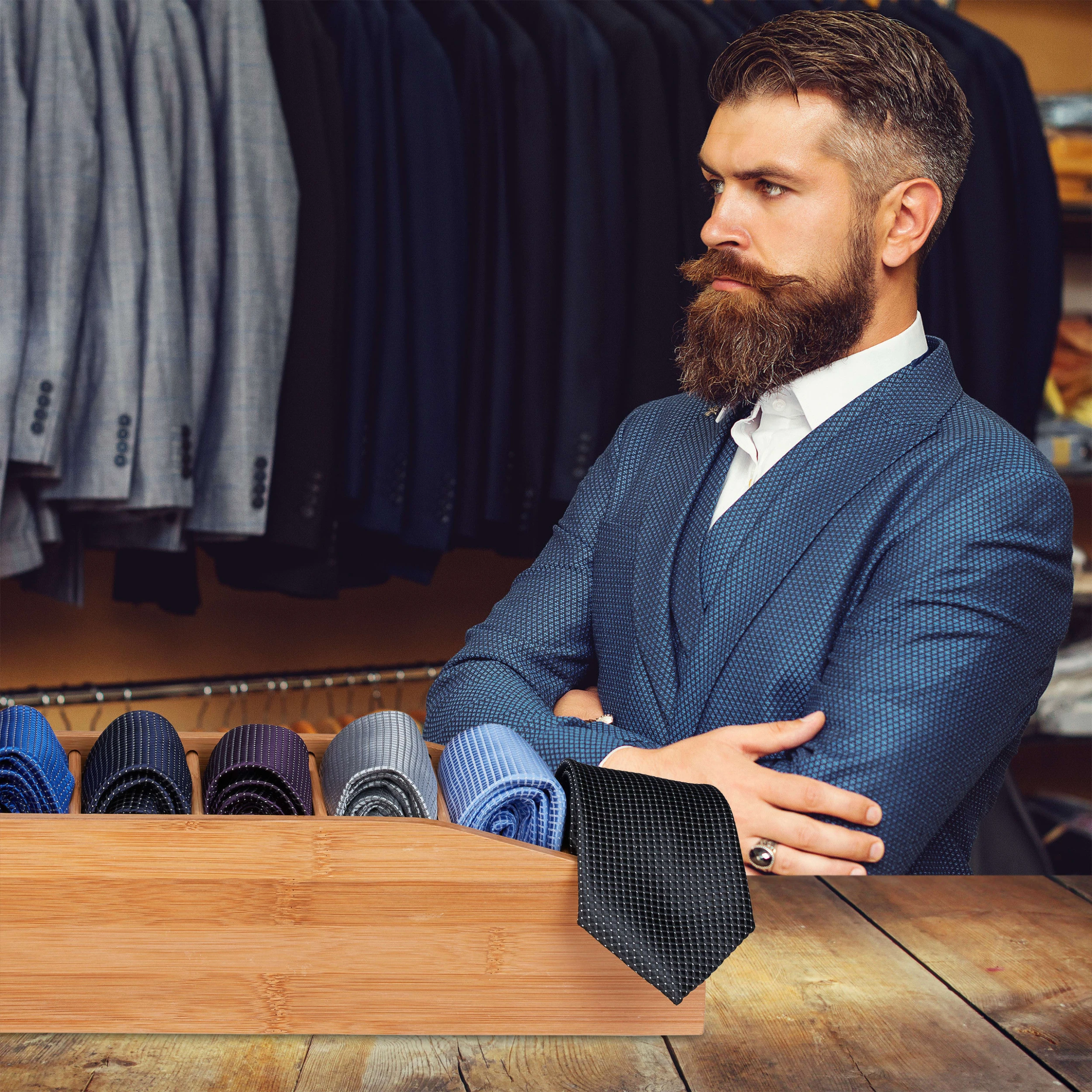 Relaxdays 2 X Aufbewahrungsbox In Natur - (B)14 X (H)10 X (T)35 Cm – Bild 3