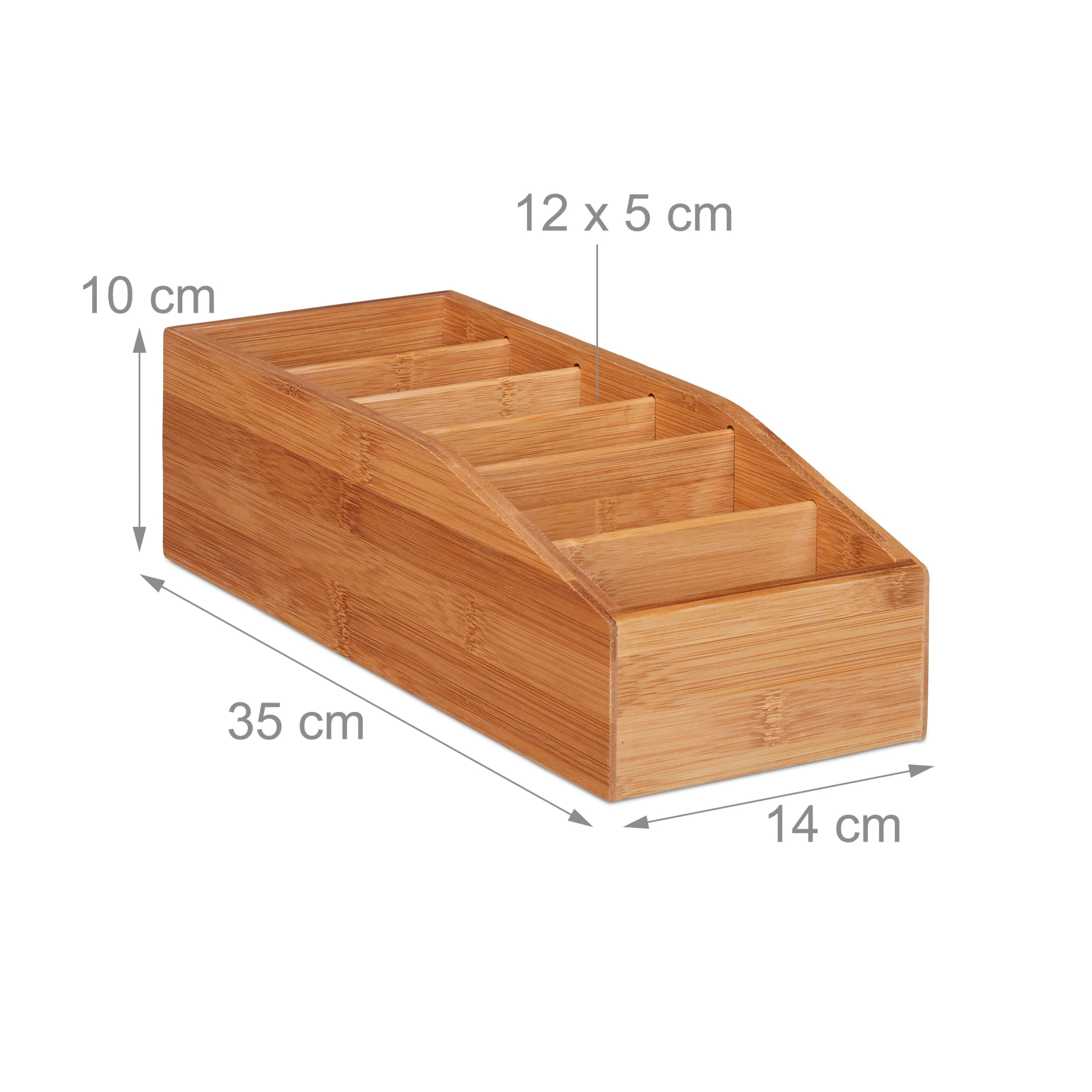 Relaxdays 2 X Aufbewahrungsbox In Natur - (B)14 X (H)10 X (T)35 Cm – Bild 4