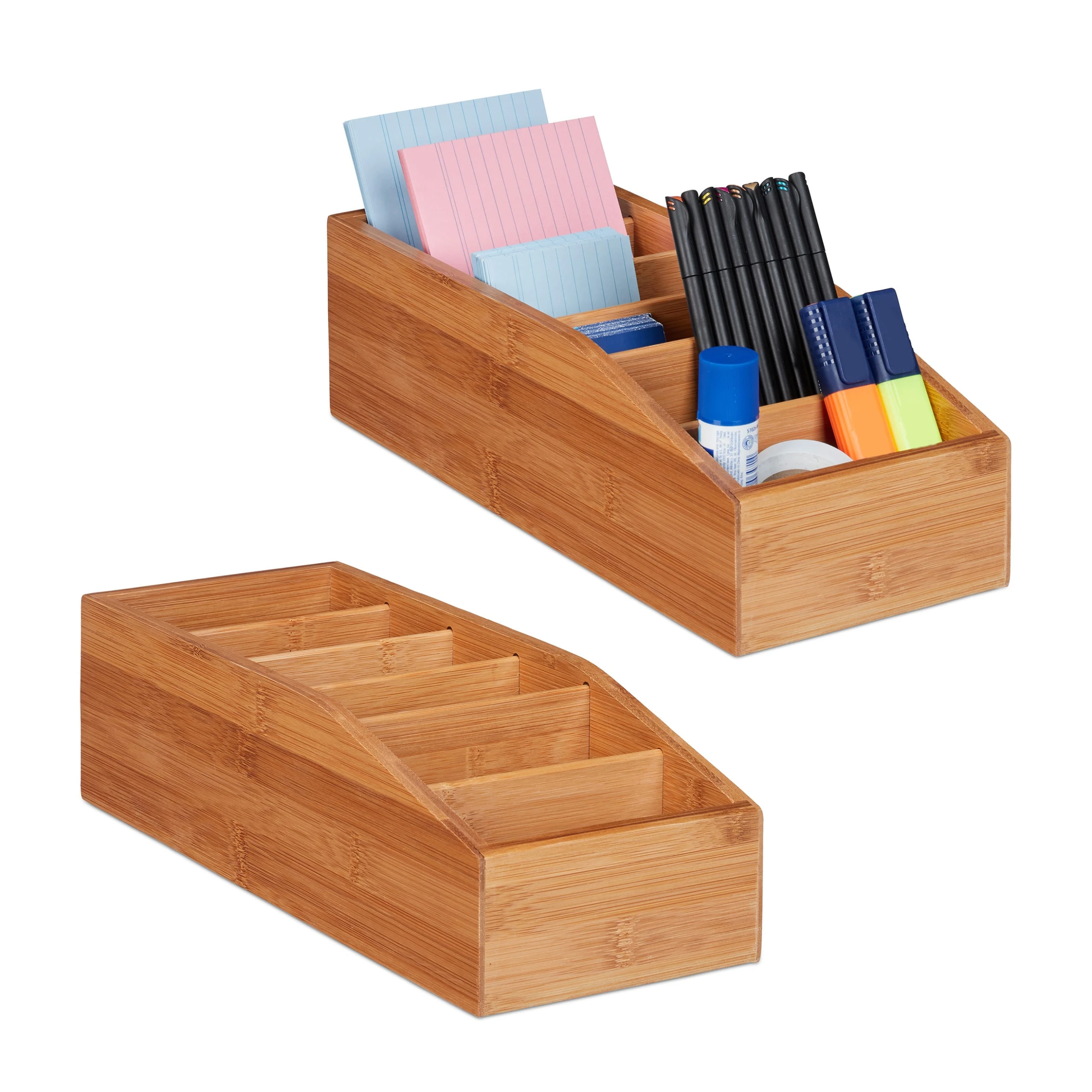 Relaxdays 2 X Aufbewahrungsbox In Natur - (B)14 X (H)10 X (T)35 Cm – Bild 8