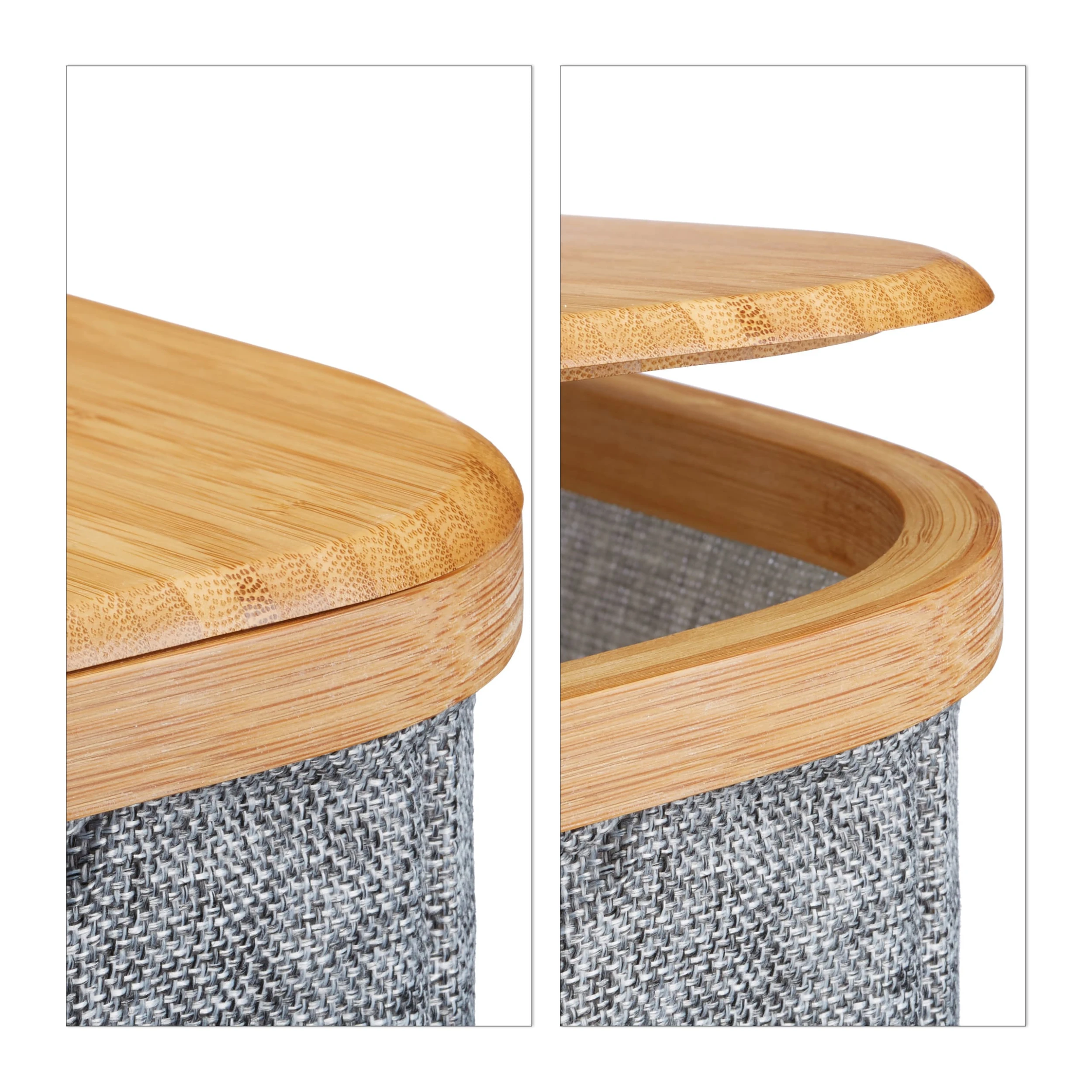 Relaxdays 2 X Aufbewahrungskorb In Grau - (B)33 X (H)25 X (T)33 Cm – Bild 6