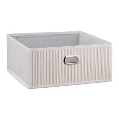 Relaxdays 2 X Aufbewahrungskorb In Weiß - (B)31 X (H)14 X (T)31 Cm