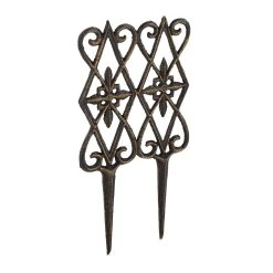 Relaxdays 2 X Beetzaun In Bronze - (B)17,5 X (H)36 Cm