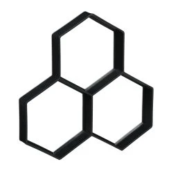 Relaxdays 2 X Pflasterform Hexagon Für Pflastersteine In Schwarz