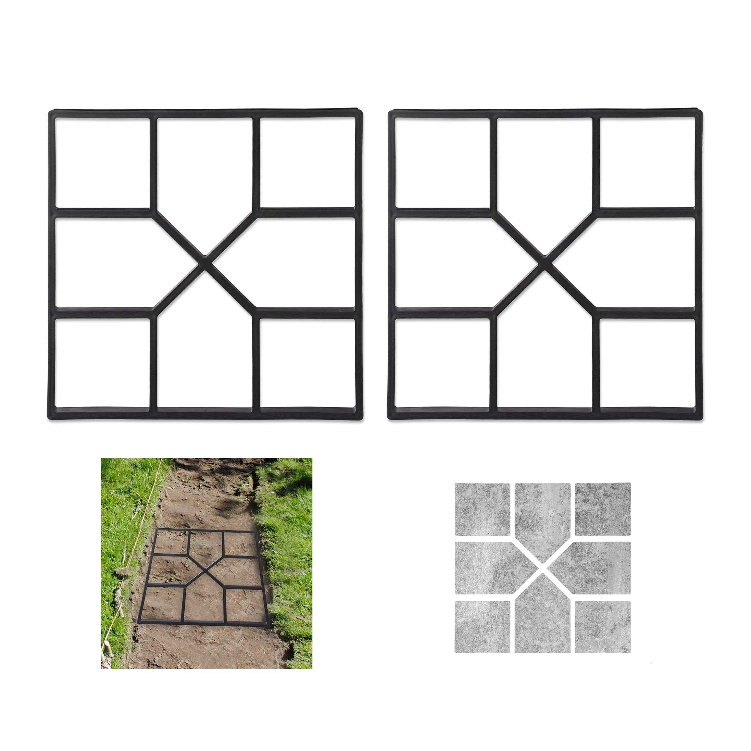 Relaxdays 2 X Pflasterform In Schwarz – Bild 8