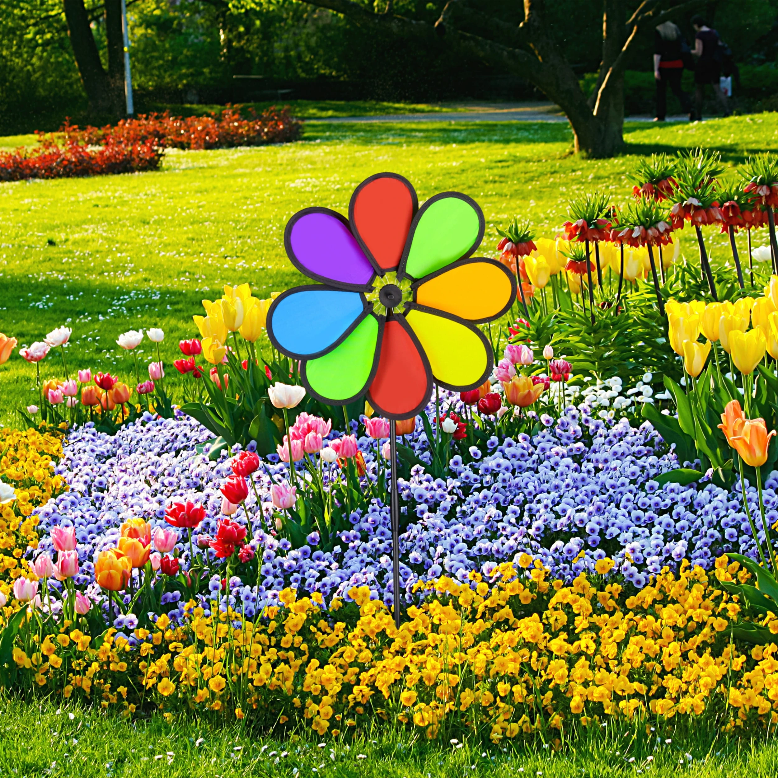 Relaxdays 2 X Windrad In Bunt - (B)31 X (H)72 X (T)6,5 – Bild 2