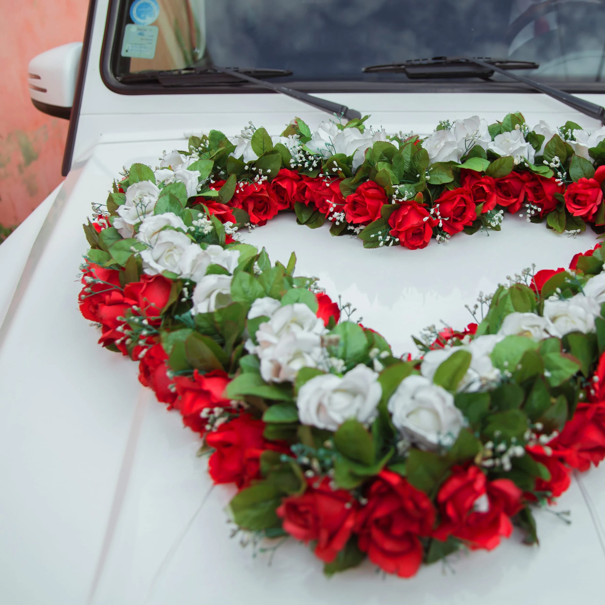 Relaxdays 288x Kunstrosen In Rot – Bild 3