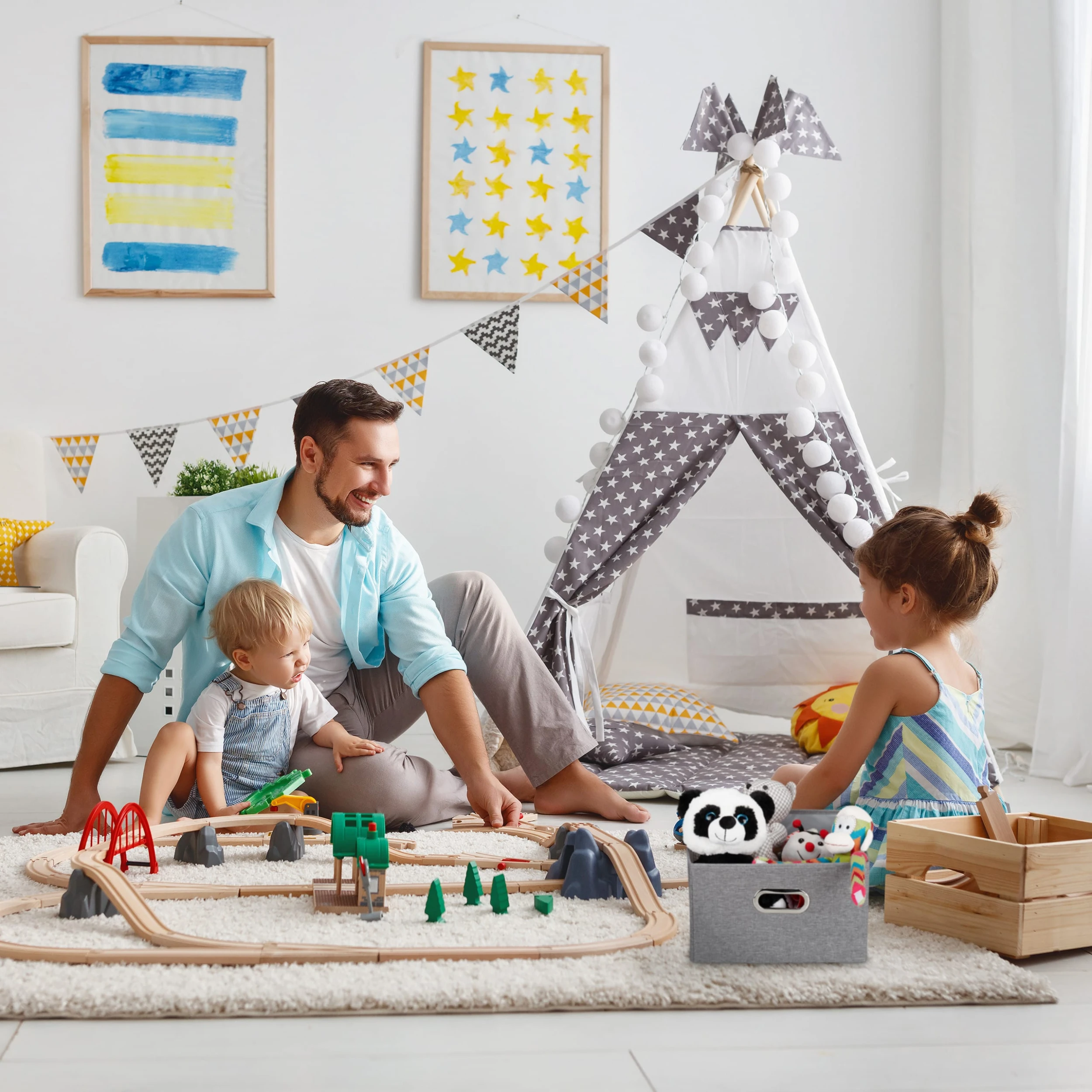 Relaxdays 2x Aufbewahrungsbox In Grau - (B)34,5 X (H)20,5 X (T)42 Cm – Bild 3