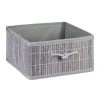 Relaxdays 2x Aufbewahrungskorb In Grau - (B)32 X (H)16,5 X (T)35 Cm