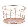 Relaxdays 2x Drahtkorb In Kupfer
