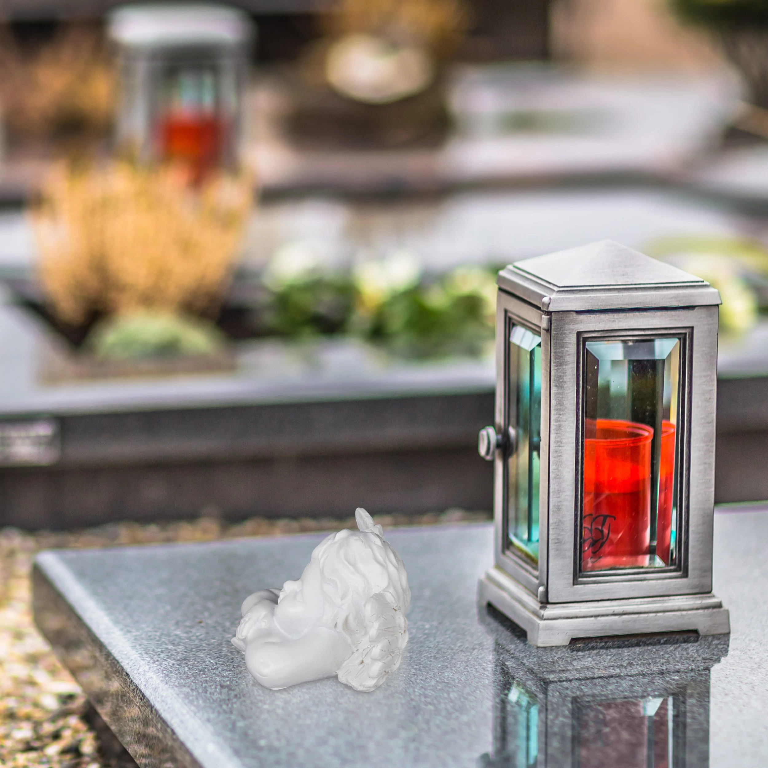 Relaxdays 2x Grabengel In Weiß – Bild 5