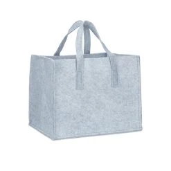 Relaxdays 2x Kaminholzkorb In Grau - (B)43 X (H)35 X (T)37 Cm