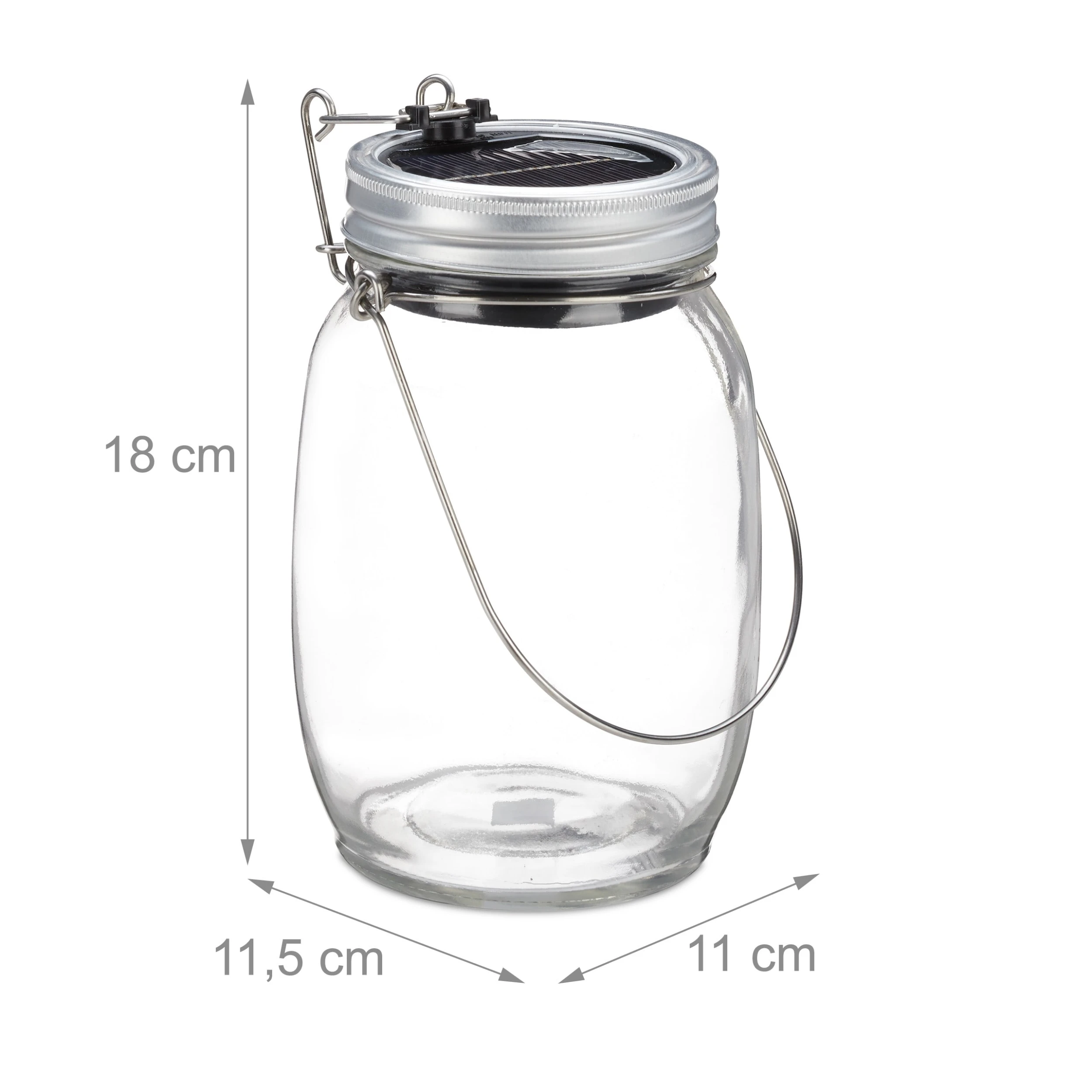 Relaxdays 2x Solarlampe In Transparent – Bild 4