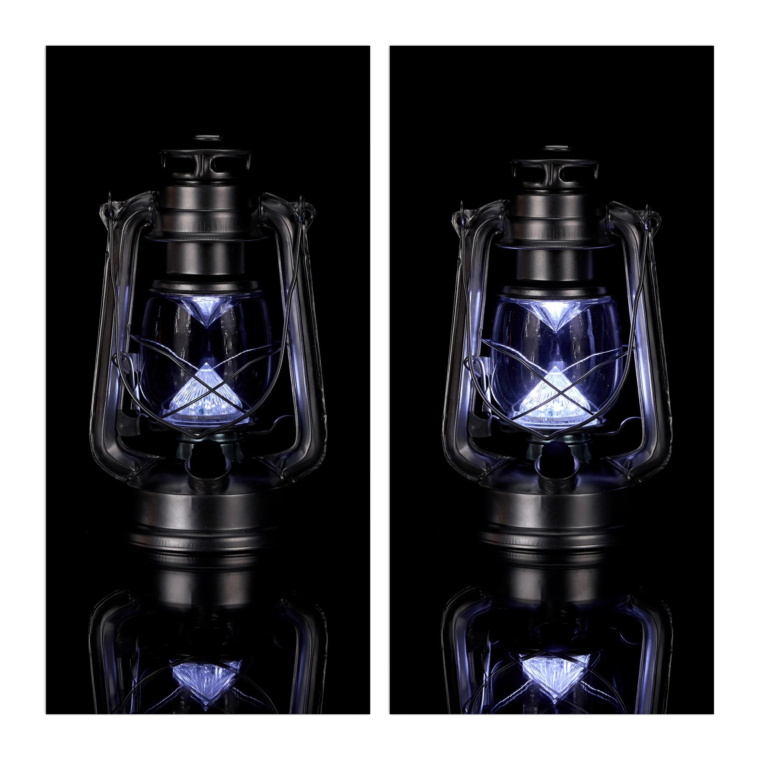 Relaxdays 2x Sturmlaterne LED In Silber – Bild 6