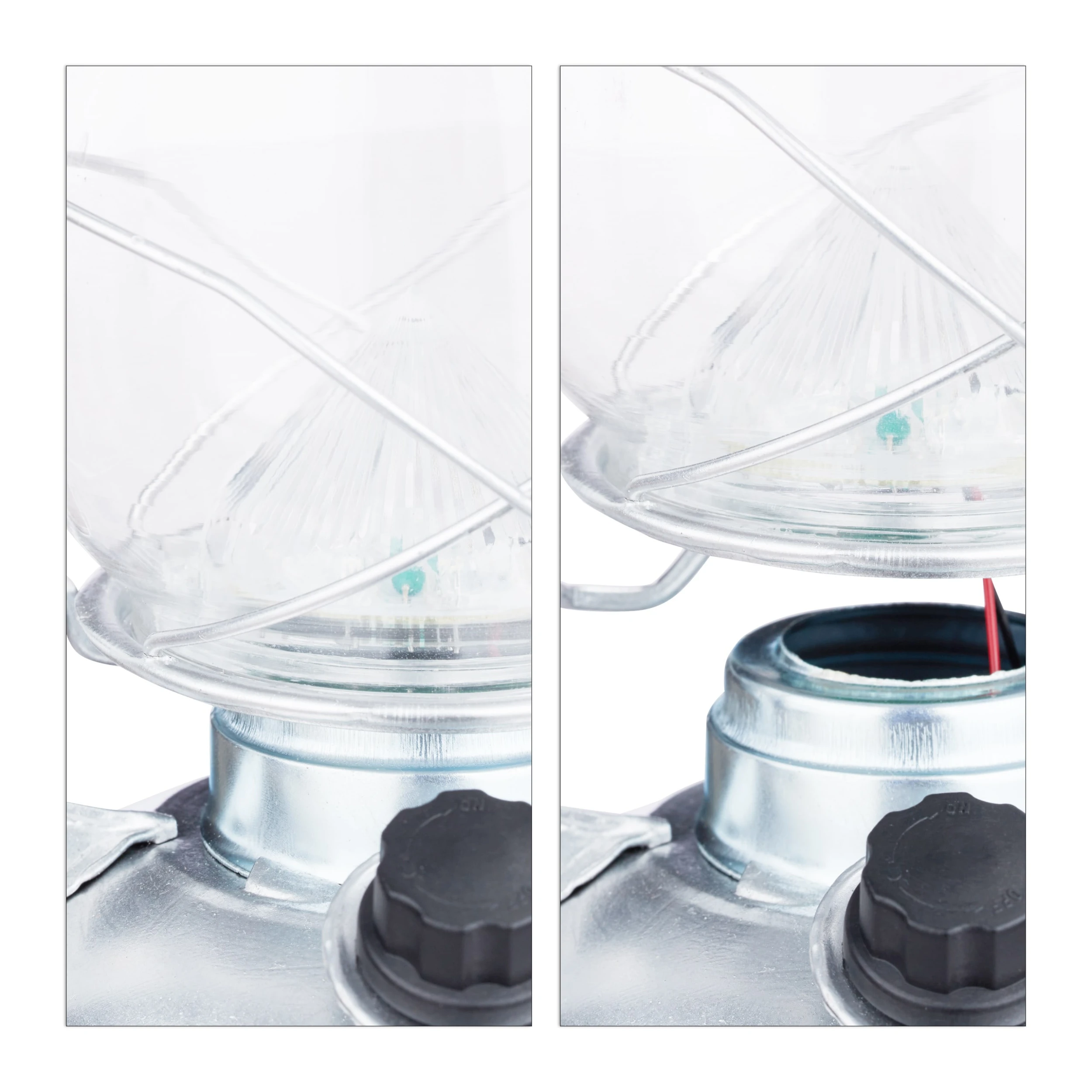 Relaxdays 2x Sturmlaterne LED In Silber – Bild 7