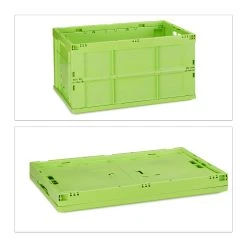 Relaxdays 2x Transportbox In Grün - 60 L