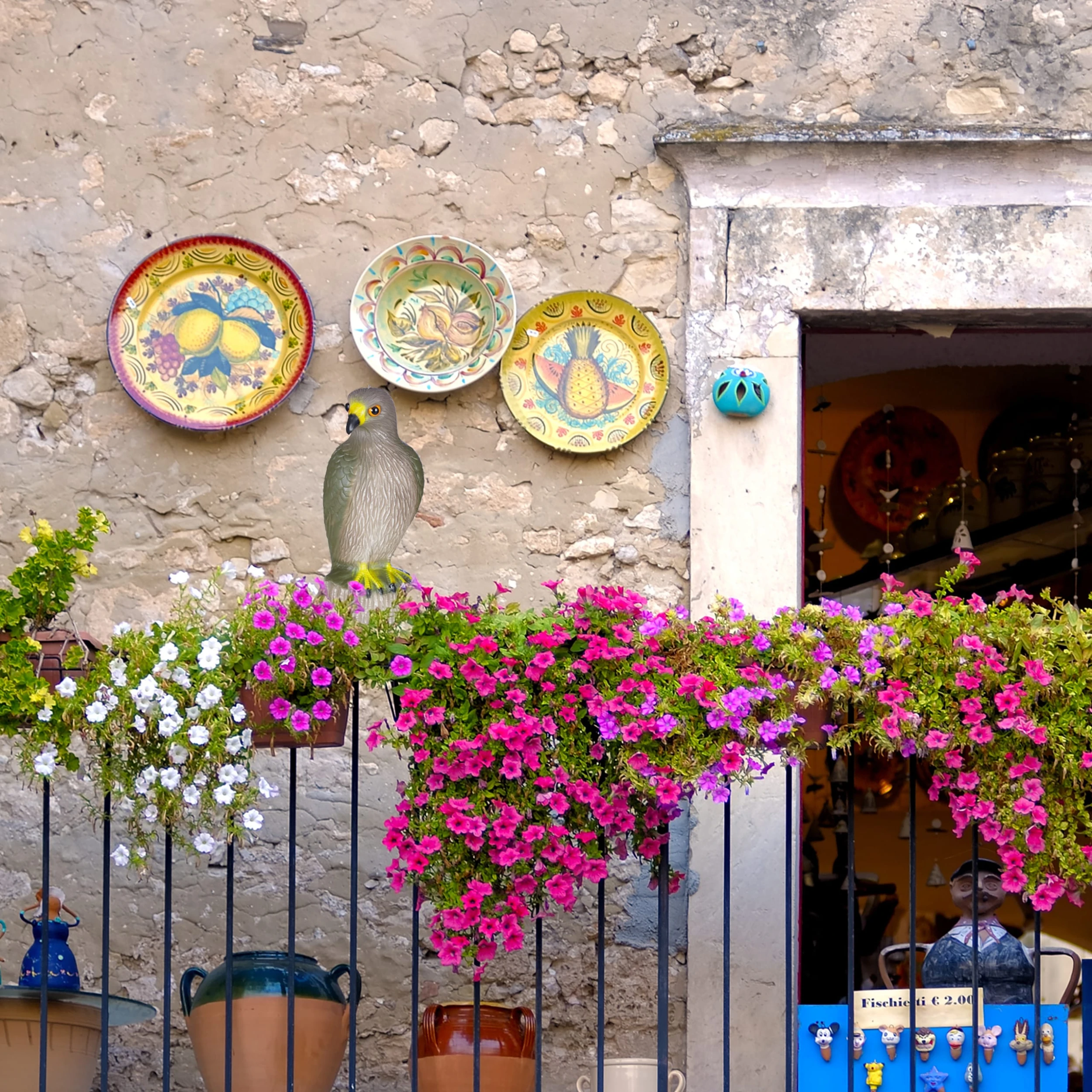 Relaxdays 2x Vogelschreck "Adler" In Braun – Bild 3