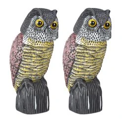 Relaxdays 2x Vogelschreck "Eule" In Mehrfarbig