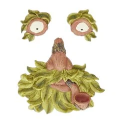 Relaxdays 3-tlg. Baumgesicht In Grün/ Natur