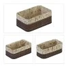 Relaxdays 3 X Aufbewahrungskorb In Braun/ Beige