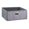 Relaxdays 3 X Aufbewahrungskorb In Grau - (B)31 X (H)14 X (T)31 Cm
