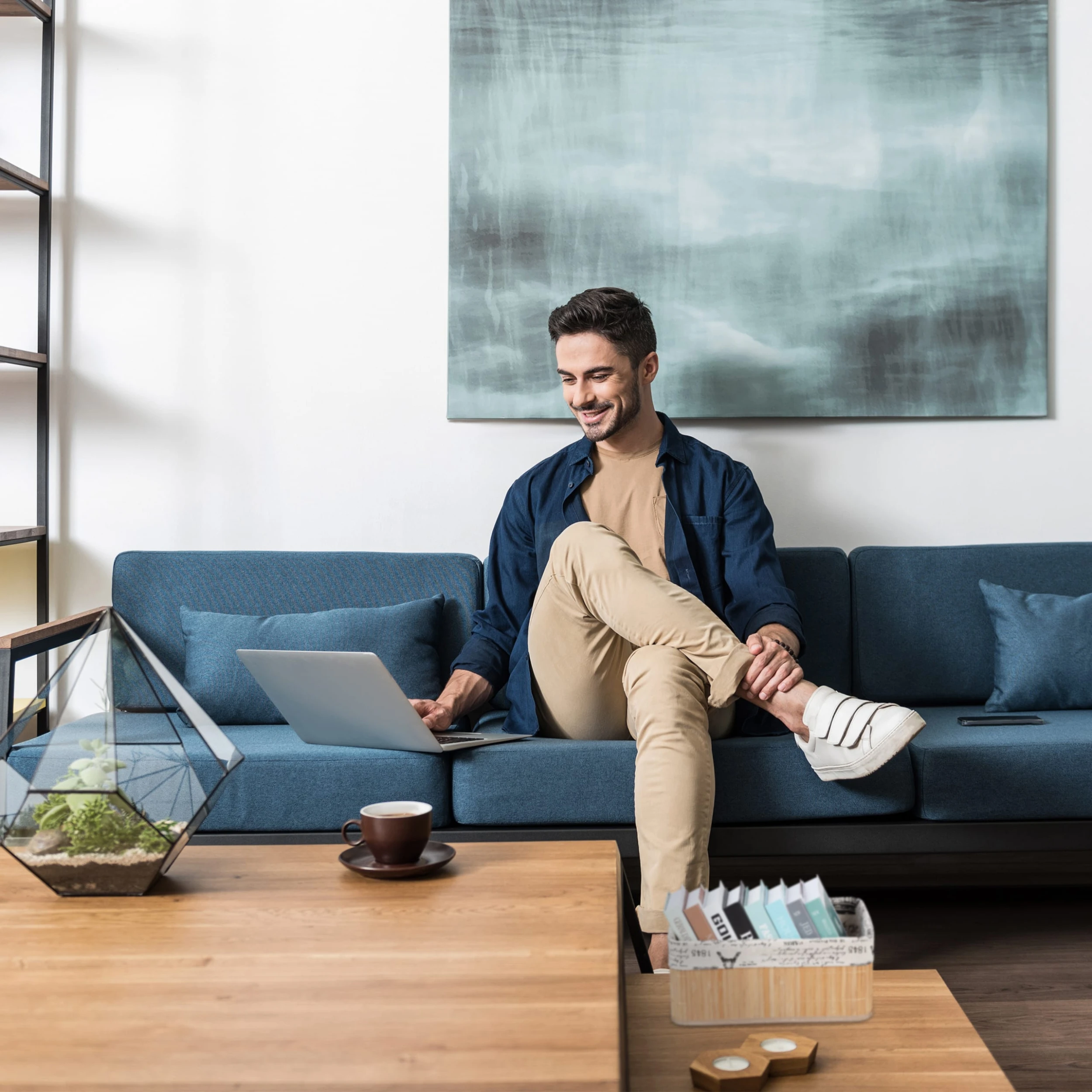 Relaxdays 3 X Aufbewahrungskorb In Grau - (B)38 X (H)16,5 X (T)28,5 Cm – Bild 3