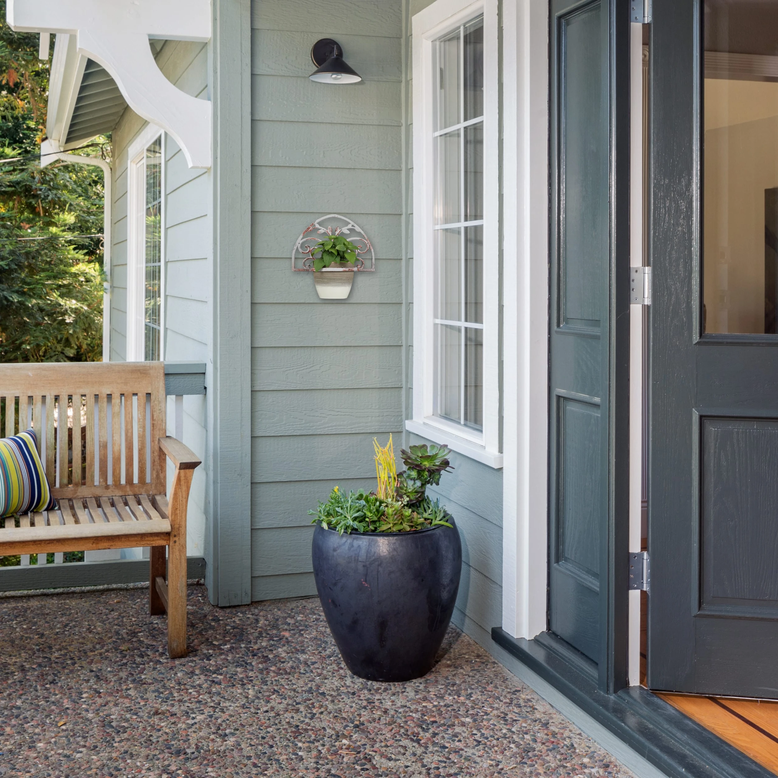 Relaxdays 3 X Blumenhalter In Weiß - Ø 14,5 Cm – Bild 5