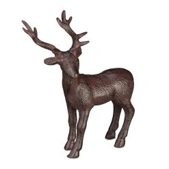 Relaxdays 3 X Hirsch Figur "stehend" In Braun