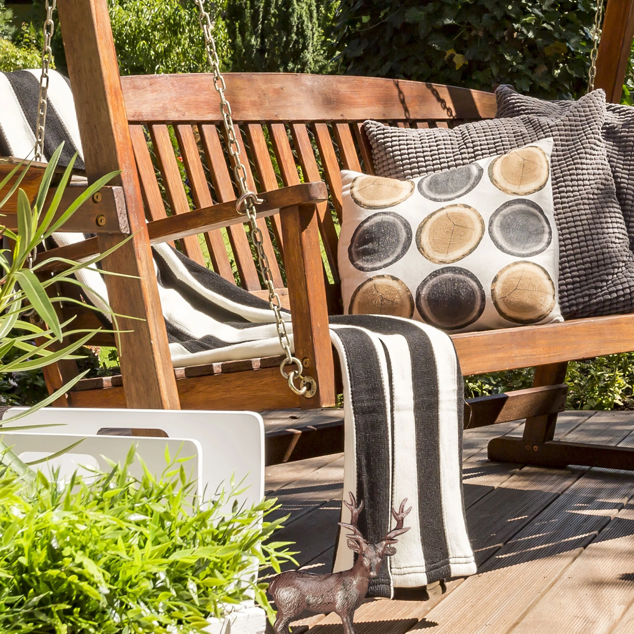 Relaxdays 3 X Hirsch Figur "stehend" In Braun – Bild 5