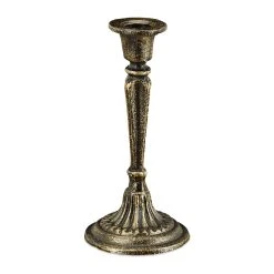 Relaxdays 3 X Kerzenständer In Schwarz/ Gold