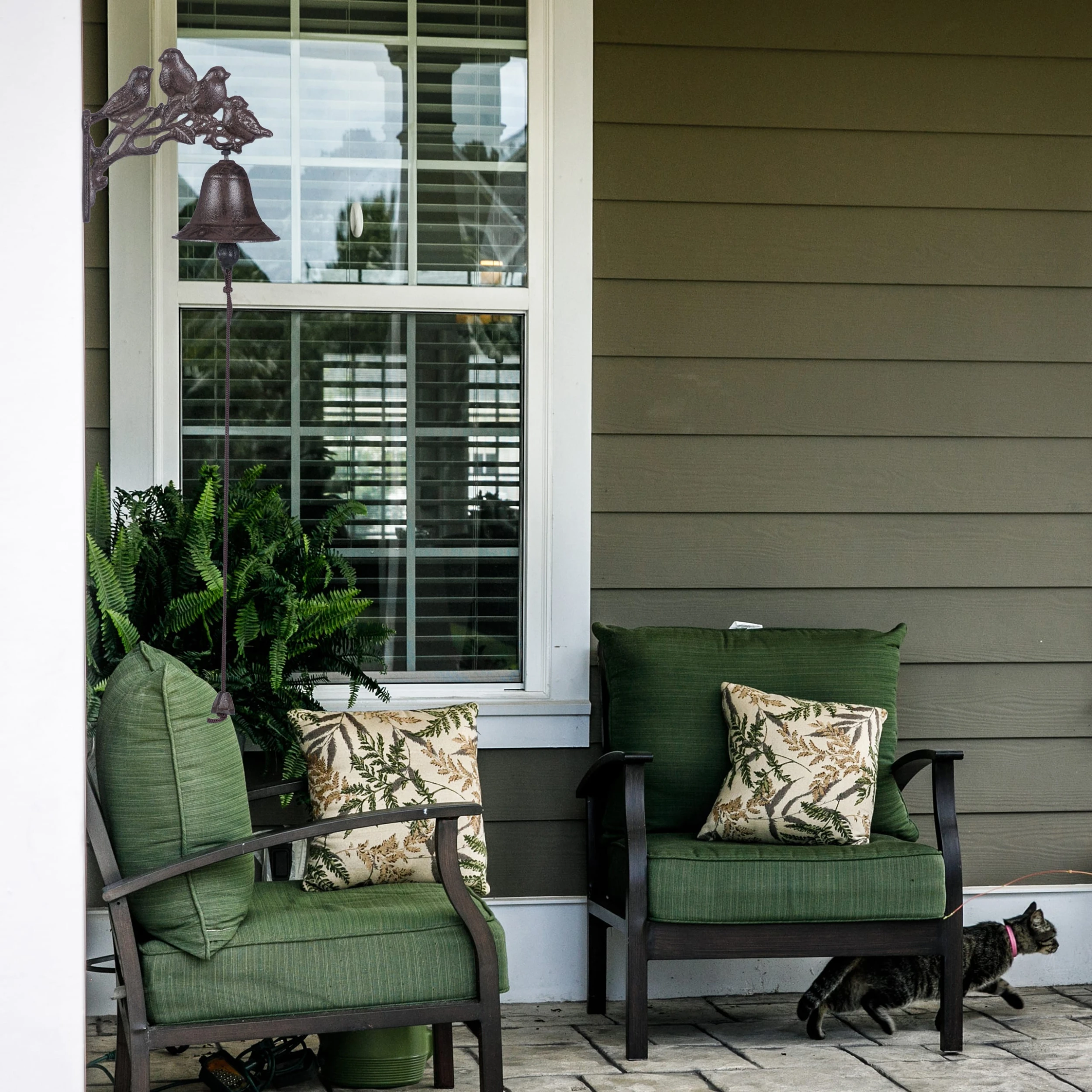 Relaxdays 3 X Türglocke Vögel In Braun – Bild 2